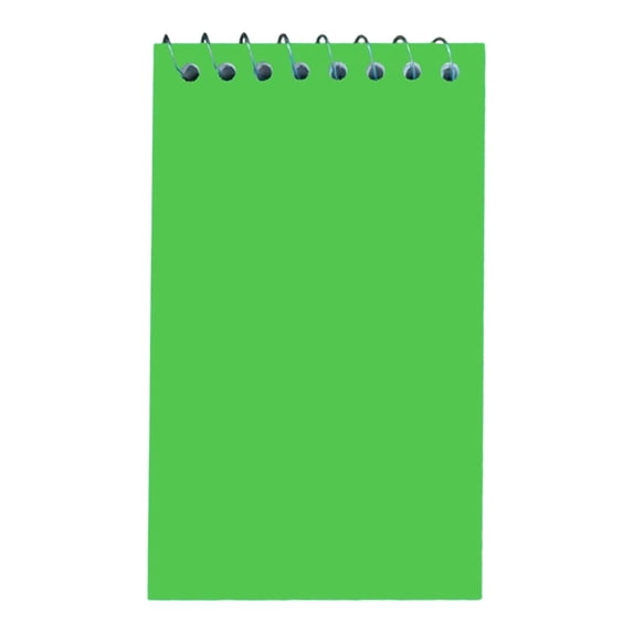 1 Pc Small Pocket Notebook Spiral Notepads With Lined Pages Little Mini Memo Steno Note Traveling Notepad Portable Aesthetic Pocket Notebook To Stay Organized At Work, 2.99X4.96 Inch, Green