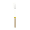 thumbnail image 1 of 1 Pc Smores Sticks for Fire Pit Long Marshmallow Roasting Sticks Smores Kit Smore Skewers Hot Dog Fork Campfire Cooking Equipment Camping Essentials S'mores Gear Outdoor Accessories, 32 Inch, Yellow, 1 of 8