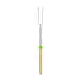 thumbnail image 1 of 1 Pc Smores Sticks for Fire Pit Long Marshmallow Roasting Sticks Smores Kit Smore Skewers Hot Dog Fork Campfire Cooking Equipment Camping Essentials S'mores Gear Outdoor Accessories, 32 Inch, Green, 1 of 8