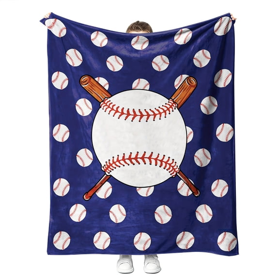 1 Pc Soft Baseball Blankets, Baseball Gifts, Baseball Team Gifts, Baseball Coach Gifts For Men, Baseball Stuff Cozy Baseball Blanket Suitable For Nap, Office