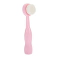 thumbnail image 1 of 1 Pc Soft Plastic Nano Fiber Hair Cleansing Brush Long Handle Pink 6.69"x1.26", 1 of 4