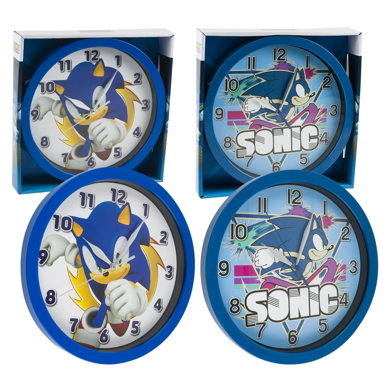 1 Pc Sonic The Hedgehog Frame 9.5 inches Wall Clock Office Home Wall Decor-Battery Operated