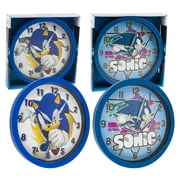 1 Pc Sonic The Hedgehog Frame 9.5 inches Wall Clock Office Home Wall Decor-Battery Operated