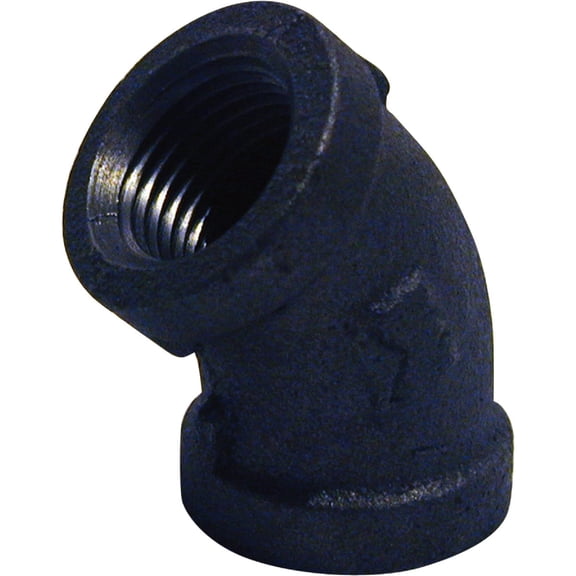 Southland 2 In. 45 Deg. Malleable Black Iron Elbow - 2 Black Pipe Elbow - 1 Pc