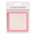 thumbnail image 1 of 1 Pc Sparkle Sticky Notes, Clear Post It Notes Pastel, Cute Self Adhesive Note Memo Pads, Transparent Glitter Notepads Stationery, See Through Notes, Small to Do List, Office Supplies, 3 Inch, Pink, 1 of 9