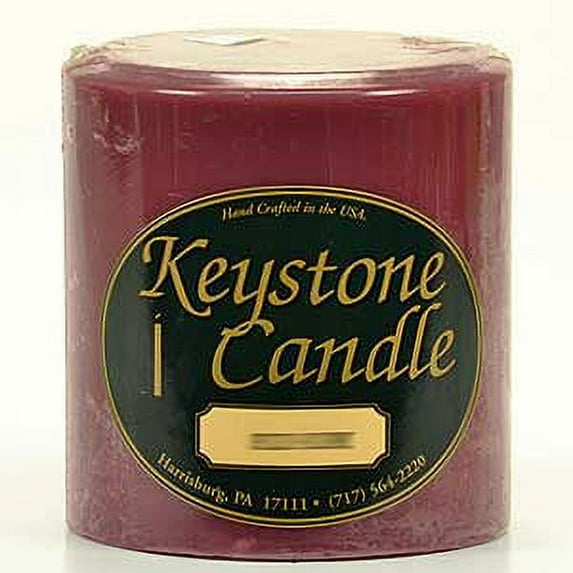 1 Pc Spiced Plum 4x4 Pillar Candles 4 in. diameterx4.25 in. tall