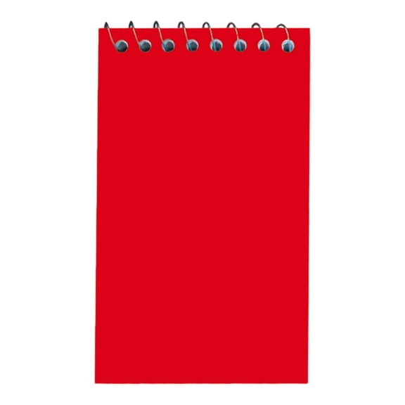 1 Pc Spiral Notepad with Lined Pages, Small Pocket Notebook, Spiral Memo Pad with Top Wire Bound, Aesthetic Mini Pad for Outdoor, Home, Office, Travel, 2.99x4.96 Inch, Red