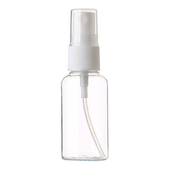 1 Pc Spray Bottles Clear Empty Fine Mist Plastic Mini Travel Bottle Set, Refillable Liquid Containers Portable Refillable Leak Proof Travel Spray Bottle for Toner Facial Moisturizin, 30ml, Clear