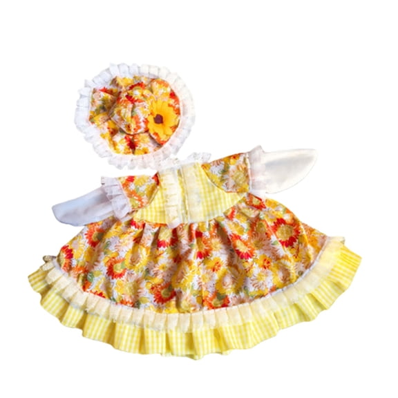 1 Pc Spring Goose Outfit Lawn Porch Goose Clothes with Hat, Porch Goose Outfits Yard Goose Outfits, Goose Costume for 23" Goose Easter Party Outdoor Patio Yard Lawn Art Decoration, Sunflower