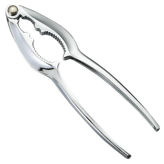 1 Pc Stainless Steel Crack almond Walnut Hazel Filbert Nut Kitchen Nutcracker Sheller Clip Tool Clamp Plier Cracker Pecan Hazelnut, 1.26x5.75 Inch, Silver