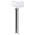 thumbnail image 1 of 1 Pc Stainless Steel Toothpaste Squeezer Metal Tube Squeezer Key Metal Toothpaste Roller Tube Wringer Portable Tube Toothpaste Squeezer for Home, Travel, Camping, 1.4x3.23 Inch, Silver Wavy, 1 of 4