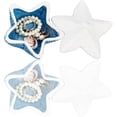 thumbnail image 1 of 1 Pc Starfish Jewelry Dish Tray with Lid Blue Ceramic Ring Dish Key Holder Beach Decor Bowl Key Bowl for Entryway Table Key Tray Entry Table, 1 of 7