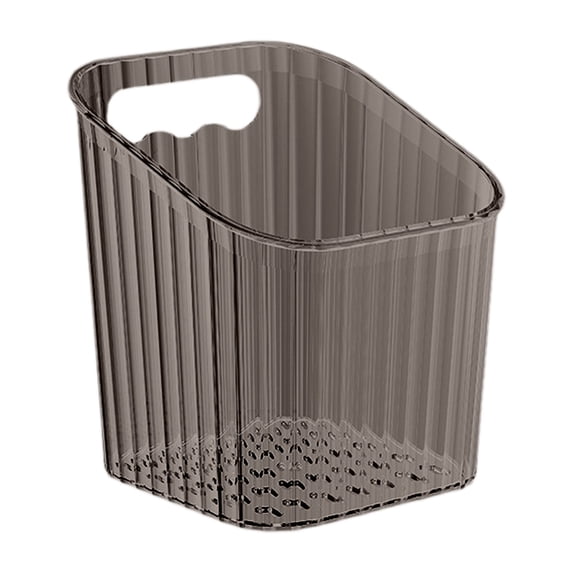 1 Pc Storage Organizer Bins Wall Mounted Shower Caddy, Bathroom shelves Stackable Clear Plastic Toothbrush Holder Adhesive Hanging Bin for Bathroom, Kitchen, Cabinet, 3.85x3.77x4.33 Inch, Gray