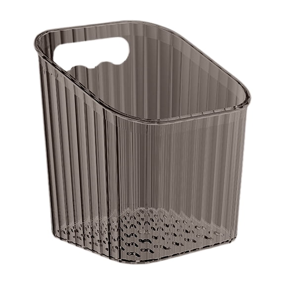 1 Pc Storage Organizer Bins Wall Mounted Shower Caddy, Bathroom shelves Stackable Clear Plastic Toothbrush Holder Adhesive Hanging Bin for Bathroom, Kitchen, Cabinet, 3.85x3.77x4.33 Inch, Gray