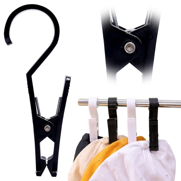 1 Pc Strong Laundry Hooks, Plastic Hanging Hanger, Reusable Closet Organizer Clamps, Portable Large Lights Clips Hooks, Multi- Use Clothes Pins for Home Workshop Travel, 4.33x0.59 inch
