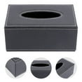 1 Pc Stylish Tissue Box Practical Household Napkin Container (M, Black