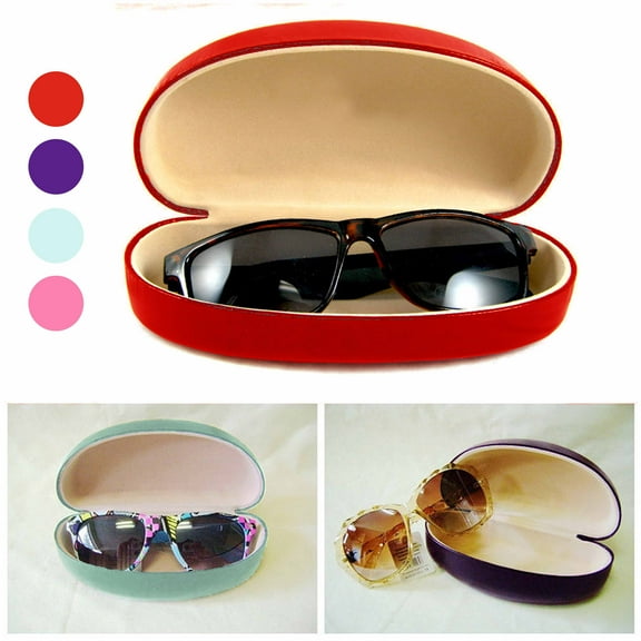 1 Pc Sunglasses Eyeglasses Hard Case Clam Shell Large Eye Glasses Holder Travel