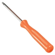 1 Pc T8 Torx Security Screwdriver TR8 Tamper Proof Star Screwdriver with Hole TR8 Torx Security Screwdriver Precision Repair Tool for Game Controller & Electronics, 3.94 Inch, Orange
