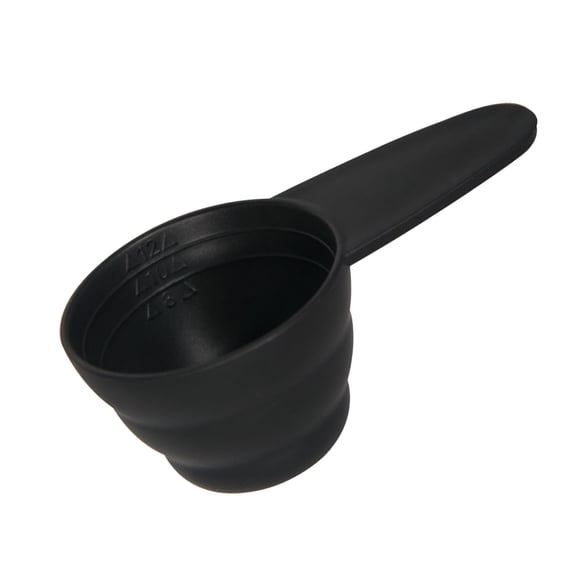 1 Pc Tablespoon Coffee Scoop Small Scoops for Canisters, Plastic Scoopers, Scoops with Scale Short Handle, Measuring Scoop for Tea Milk Coffee Powder Fruit Seed Spices, 3.54"×1.96 "×1.37", Black