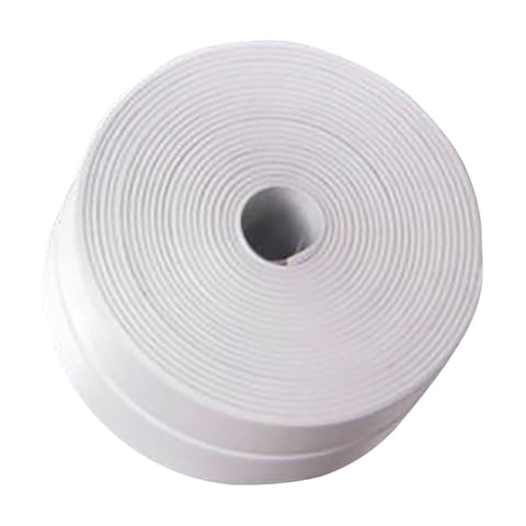 1 Pc Tape Caulk Strip Decorative Sealant Trim Self Adhesive Waterproof Caulking Replacement Toilet for Caulking Strip Toliet Bathtub, Sink, Kitchen, 125.98"x 1.18", White