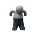 thumbnail image 1 of 1 Pc Tea Infuser for Loose Leaf Tea Cute Tea Strainer Ball Extra Fine Mesh Tea Steeper Filter Cute Tea Infuser Set for Loose-Leaf Tea Funny Silicone Tea Strainer Coupl Small Gift, 3.14"x2.36", Gray, 1 of 8