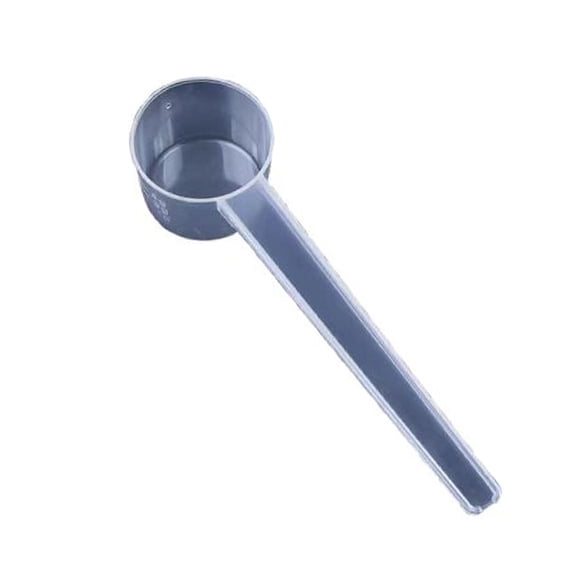 1 Pc Teaspoon Long Handle Rounded Scoop Plastic Measuring Scoop for Coffee, Protein Powder, Pet Food, Spices, Grains, Dry Goods – Food-Grade BPA-Free, 3.85 Inch, Clear