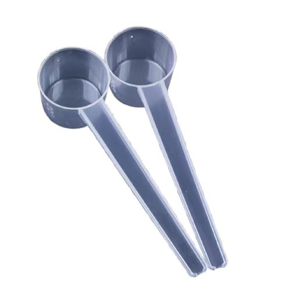1 Pc Teaspoon Long Handle Scoop Measuring Spoons Clear Plastic Scoops for Measuring Coffee, Pet Food, Grains, Protein, Spices and Other Dry Goods, 3.85 Inch, Clear