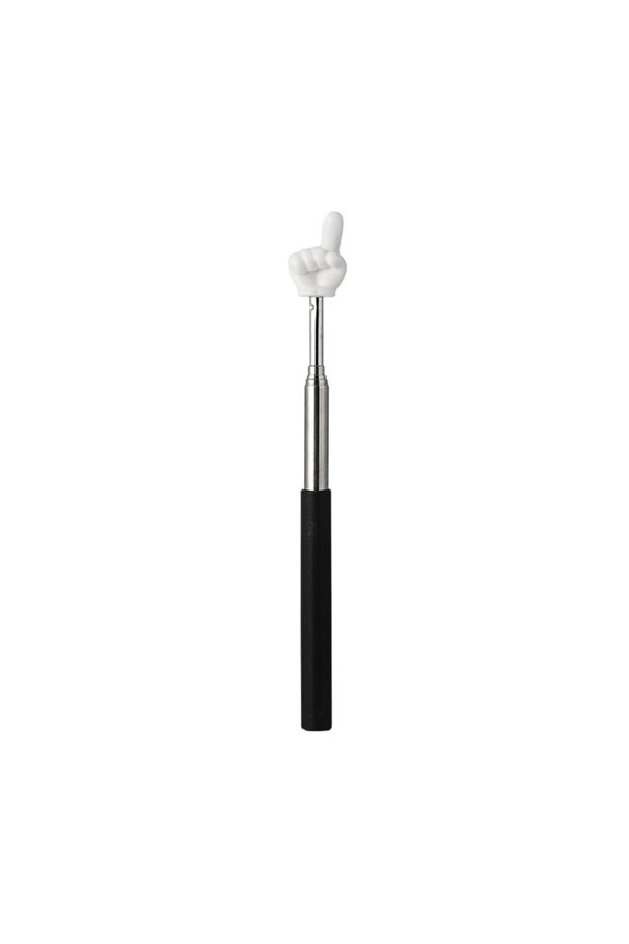 1 Pc Telescoping Pointer Extendable Hand Pointer Finger Pointer Stick Long Telescoping Hand Pointer Mini Retractable Pointer Finger Pointing Stick for Reading Instructing Scrolling, Black