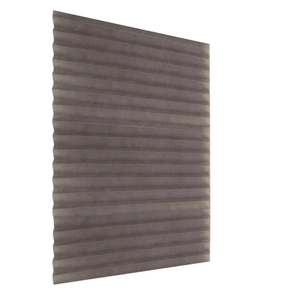 1 Pc Temporary Vertical Pleated Blinds Blackout Blinds for Window Self Adhesive Pleated Cordless No Drilling Easy to Install Fits Windows for Bathroom, Kitchen, Living Room, 59.06"x23.62", Coffee