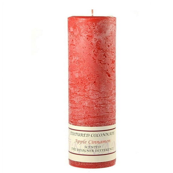 1 Pc Textured 3x9 Apple Cinnamon Pillar Candles 3 in. diameterx9.25 in. tall