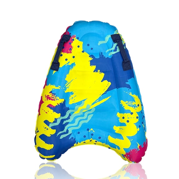 1 Pc Thick Pvc Inflatable Surfboard For Swimming, Portable Sea Surfing And Water Skiing Board, Suitable For Beach Pool Vacations