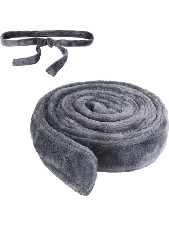 1 Pc Thin Gray Bathrobe Belt,Flannel Nightgown Belt,Soft Robe Belt Replacement,Pajamas Wrap Tie Waist Belt,Pajamas Hotel Bathrobe Tie (Gray)