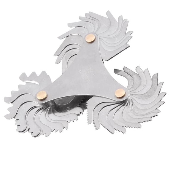 1 Pc Thread Drift Diameter Gauge 51 Pcs 60 Degrees 4-84 Thread Gauge Stainless Steel Ruler Hand Measuring Testing Manual Tool