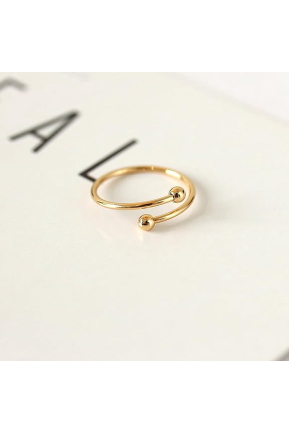 1 Pc Tiny Balls Ring Dainty Tiny Balls Knuckle Stacking Rings Promise Rings Trendy Elegant Unique Engagement Ring Jewelry Gifts for Women Birthday Wedding Prom Valentine's Day Elegant Gifts Golden