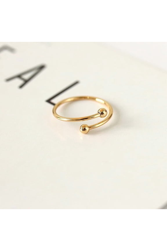 1 Pc Tiny Balls Ring Dainty Tiny Balls Knuckle Stacking Rings Promise Rings Trendy Elegant Unique Rings Engagement Ring Jewelry Gifts for Wedding Prom Valentine's Day Elegant Gifts Gold
