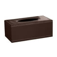 thumbnail image 1 of 1 Pc Tissue Box Cover Rectangle,Tissues Box Holder Modern Rectangular Facial Paper Towels Organizer Box Tissue Dispenser Decor Accessories for Coffee Table Home, 9.4"x4.7"x3.7", Brown Sheepskin, 1 of 7