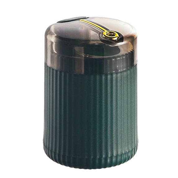 1 Pc Toothpick Dispenser Pop Up Automatic Toothpick Dispenser Container Storage Box,Keep Toothpicks Hygienic Container, Portable Pop Up Toothpick Dispenser, 2.36x3.35 Inch, Green