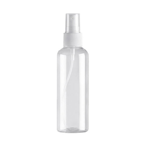1 Pc Travel Bottles Fine Mist Spray Bottle Pump Bottles Dispenser 100ml Clear Plastic Tsa Approved Reusable Container for Shampoo Lotion, Cleaning Solutions, Plants, Pet, Essential Oils, Hair, White