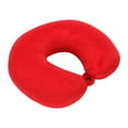 thumbnail image 1 of 1 Pc Travel Pillows U-Shaped Memory Foam Travel Neck Pillow Super Lightweight Portable Headrest Great for Airplane, Car, Home, Office, Sleeping Rest, 10.62x9.44 Inch, Red, 1 of 8