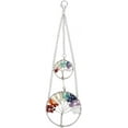 thumbnail image 1 of 1 Pc Tree of Life Hanging Ornament Hanging Ornament Stones Wall Decor Window Hanger Indoor Decoration for Window Home Decor Car Charms, 1 of 6