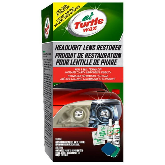 1 Pc, Turtle Wax Glass/Metal/Plastic Headlight Restorer Kit