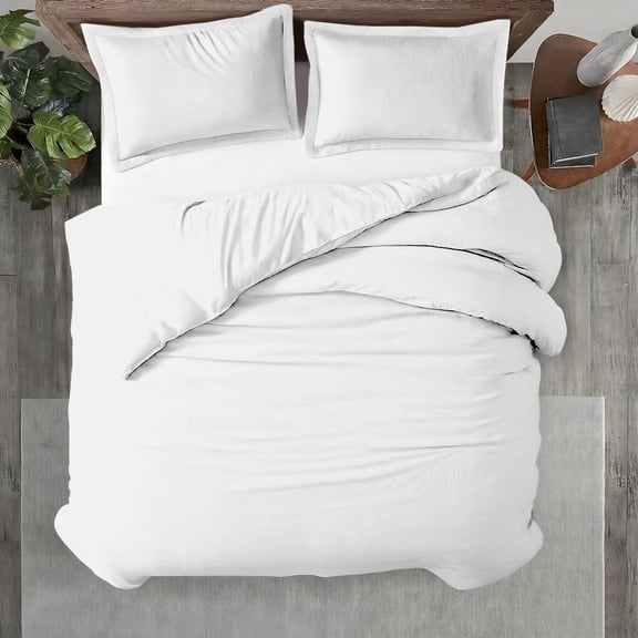 1 Pc Twin XL/Twin Duvet Cover Only-100% Egyptian Cotton 600 Thread Count Ultra Soft Premium Durable Comforter Cover Zipper Closure & Corner Ties - (White, 68" X 90")