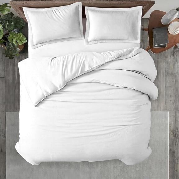 1 Pc Twin XL/Twin Duvet Cover Only-100% Egyptian Cotton 600 Thread Count Ultra Soft Premium Durable Comforter Zipper Closure & Corner Ties - (White, 68" X 90")