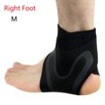 thumbnail image 1 of 1 Pc Unisex Foot Protection Bandage Anti Sprain Lightweight Breathable Elastic Ankle Brace Adjustable Compression Ankle Wrap Anke Support Brace RIGHT FOOT-M, 1 of 8