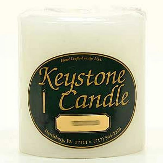 1 Pc Unscented White 4x4 Pillar Candles 4 in. diameterx4.25 in. tall