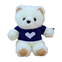 1 Pc Valentine Bear Stuffed Animal Plush Toys Bulk 8.7 Inch Small Cute Bear with Heart Adult Gifts for Girlfriend Birthday Party Wedding Mother's Day