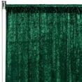 thumbnail image 1 of 1 Pc, Velvet 8Ft H X 52" W Drape/Backdrop Curtain Panel - Emerald Green For Home & Event Decor, 1 of 1