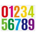 thumbnail image 1 of 1 Pc Vinyl Mailbox Number Decals, Mailbox Numbers for Outside, Vinyl Number Stickers, Waterproof Large Stick On Numbers, Multi Self-Adhesive House Numbers for Wall Plate, 11.4"x8.7", Numbers Colored, 1 of 9