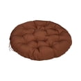 thumbnail image 1 of 1 Pc Water Resistant Papasan Cushion, Rocker Chair Pads, Hammock Seating Cushion for Hanging Egg Chair Folding Garden Sofa Patio Garden Swing Chair, 19.6 Inch, Coffee, 1 of 7