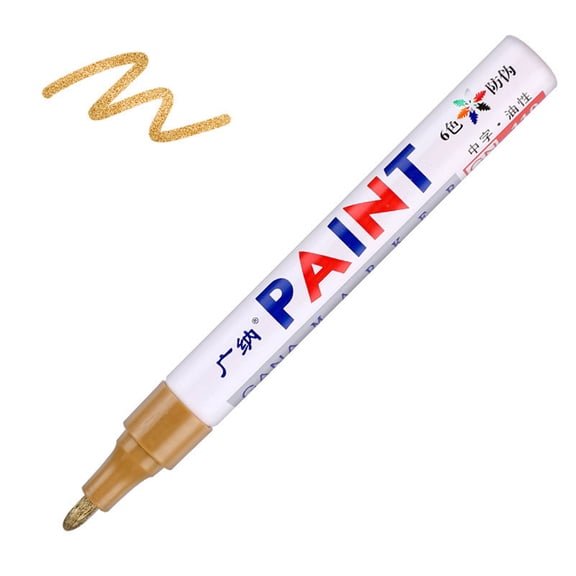 1 Pc Oil Based Paint Pen, Waterproof Permanent Paint Marker, Marker Pens with Airtight Pen Cover for Rock Painting, Wood, Glass, Metal, Plastic, Canvas, DIY Craft, 5.62x0.59 inch